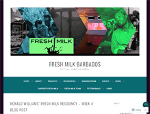 Tablet Screenshot of freshmilkbarbados.com